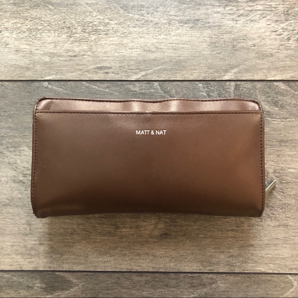MATT & NAT vegan leather brown women’s wallet